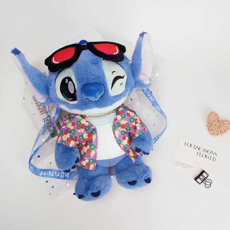 30cm Disney Kawaii Stitch Cool Style Lilo&Stitch Plush Dolls Stuffed Toys High Quality Children Toy Girlfriend brithday Gift