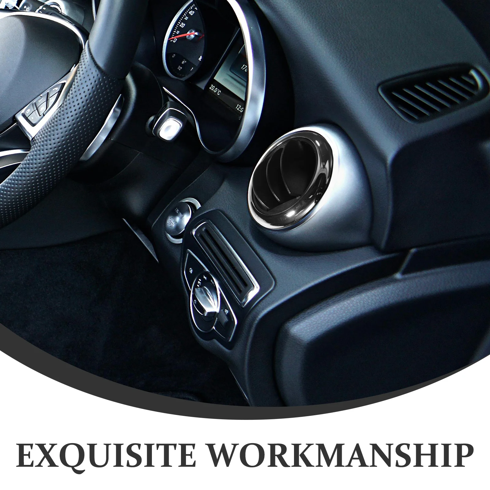 

Rv Air Conditioner Vent Round Outlet For Car Interior Air Circulation Uniform Durable Easy Install Multi-Use Ventilation