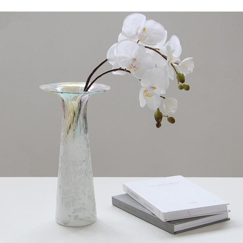 

Creative Gradient Colorful Glass Vase Flower Pots Table Decoration Flowers Arrangement Floral Vases Room Aesthetic Decor