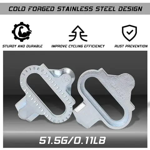 1/2/4PC MTB क्लीट्स BUCKLOS माउंटेन बाइक पेडल क्लिप साइकलिंग शूज़ पेडल क्लीट SHIMANO SPD सेल्फ-लॉकिंग साइकिल एक्सेसरीज़ के लिए 8 best sales पेडल क्लिप - №8