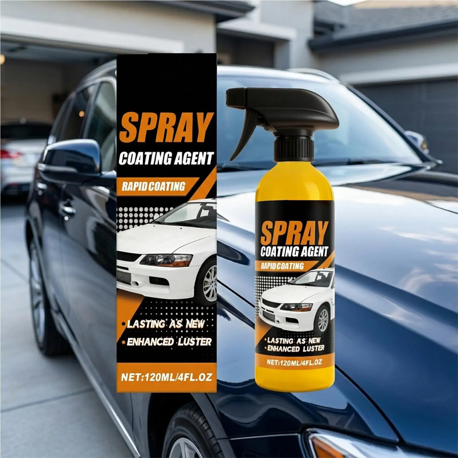 Car Coating Renewal Agent 120ml Weather Resistant Automotive Repair Agent Glass Cleaner Spray for Vehicles Trailer RV Automotive view 5