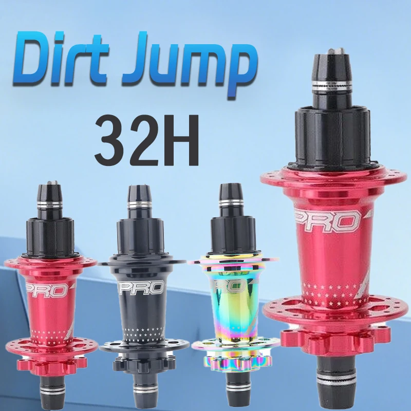 

HASSNS Dirt Jump Hub Cube Pro 7 32 Holes Single Speed 10x135 Rear Front 15x100 Mountain Bike Planetary Hub for Bicycle