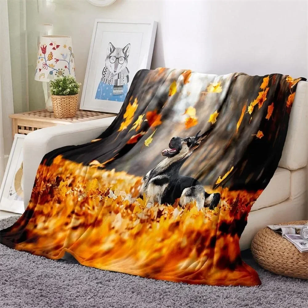 Landscape Theme Flannel Throw Blanket Fashion Soft Cozy Lightweight Children and Adult Gifts Sofa Couch Bed Travelling Camping