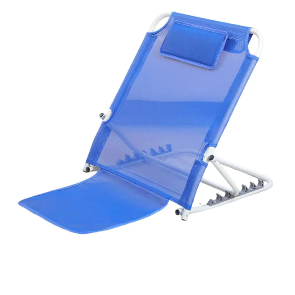 Adjustable Bed Backrest Breathable Non Slip Backrest Support Foldable Stainless Steel Elderly Backrest Chair Bedridden Patients