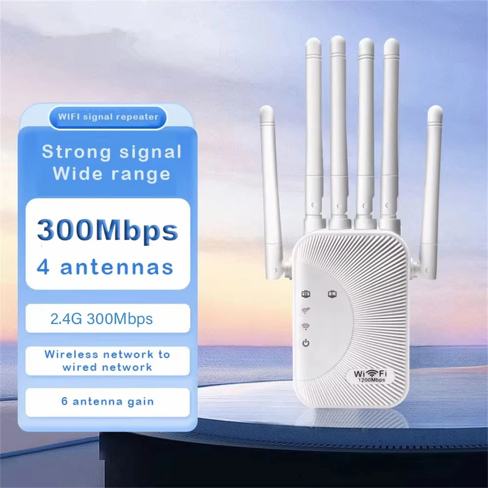 300Mbps واي فاي مكرر مكبر للصوت الفرقة الواحدة 2.4G شبكة المتوسع المدى موسع واي فاي إشارة الداعم موزع إنترنت واي فاي لاسلكي