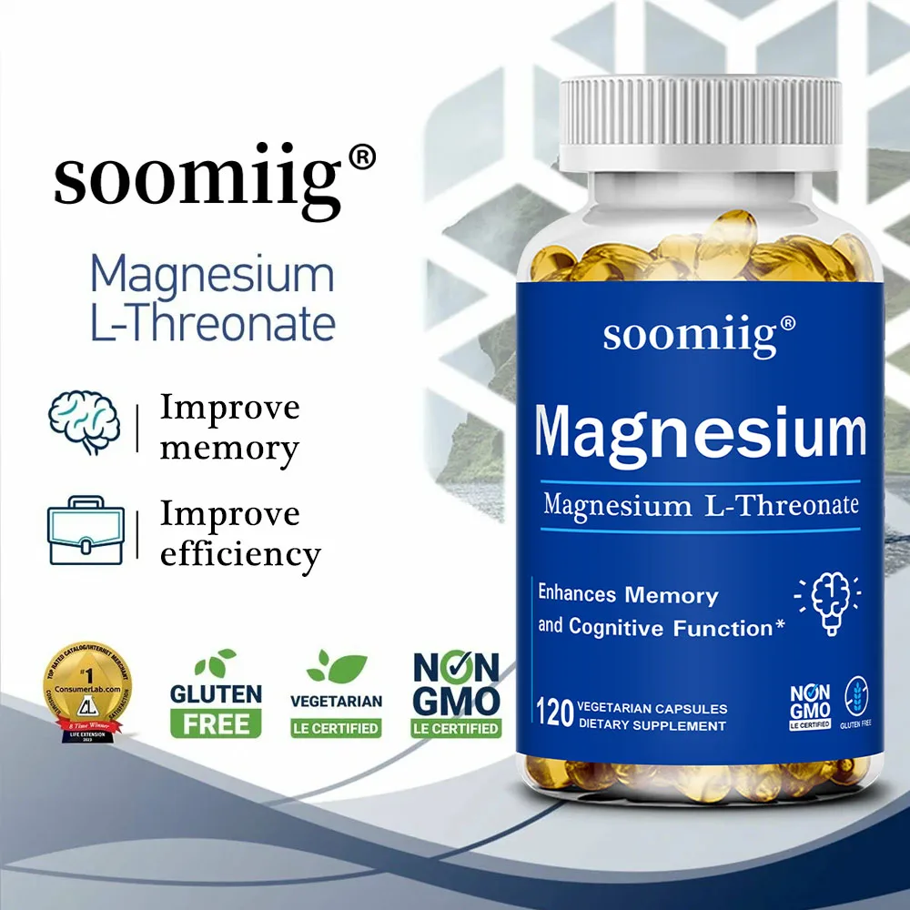 Magnesium L-Dreonaatcapsules – Bevordert de gezondheid van de hersenen, het geheugen, verbetert het geheugen en de cognitieve functie