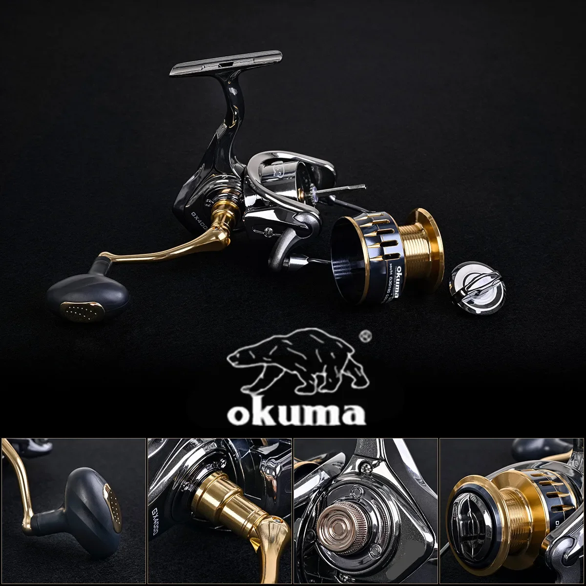 Okuma Rotierende Trommel 22 kg Widerstand 13 + 1 Rolle Zhuhai Angelspinnrad Vollmetalldrahtbecher Angelschnurrad 1000-7000 – Detail 17