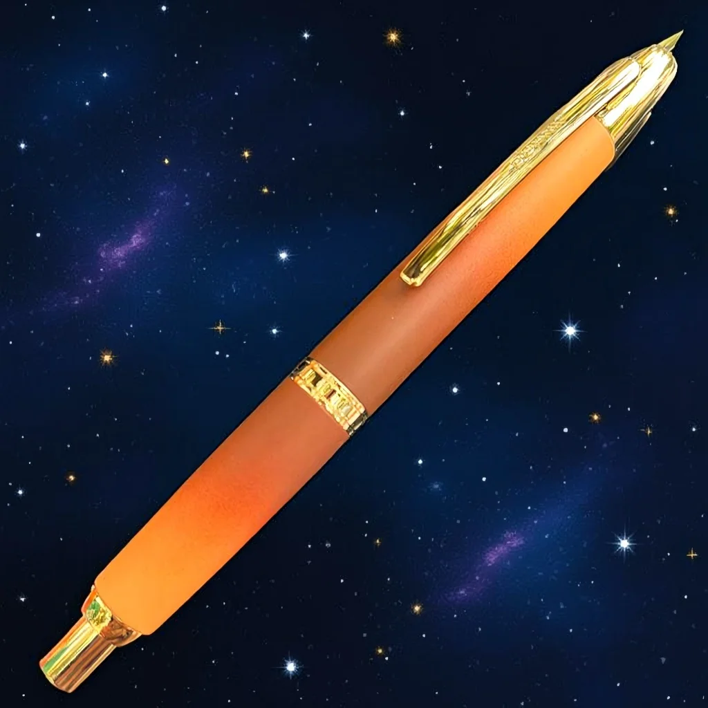 Jinhao 10 Capless Fountain Pen with Box,Wavy Silver Chromium Retractable Fine Nib Ink Pen with Converter Writing Set