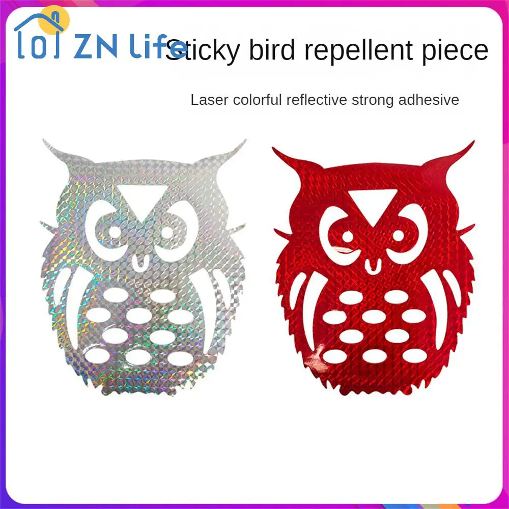 Bird Repellent High Reflection Strong Reflection Balcony 10 Pieces Garden Supplies Bird Owl Patch Reflective Anti Bird Farmland