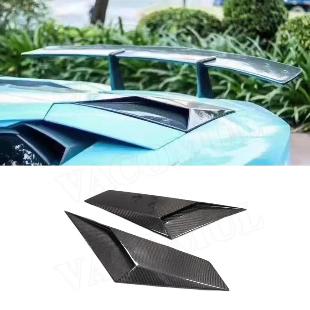 VACOMUL Carbon Fiber Rear Bumper Side Air Outlet Fins Splitters For Lamborghini Aventador LP700 LP720 Upgrade Ti LP750 SV Style