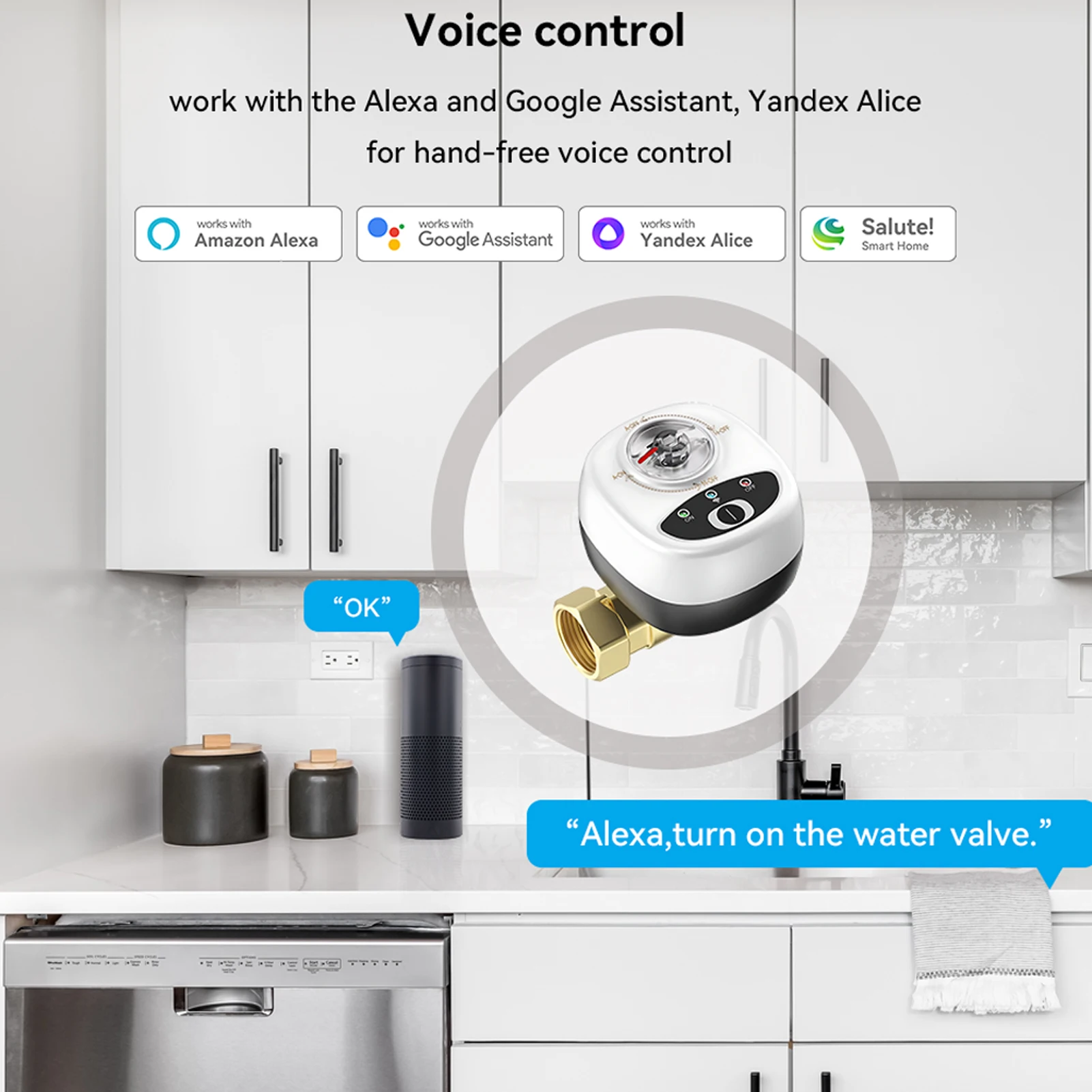 EWeLink ZigBee/Wifi Watervalve Automatic Switch Intelligent Ballvalve IP65 Waterproof Rating Wireless Remote APP Control