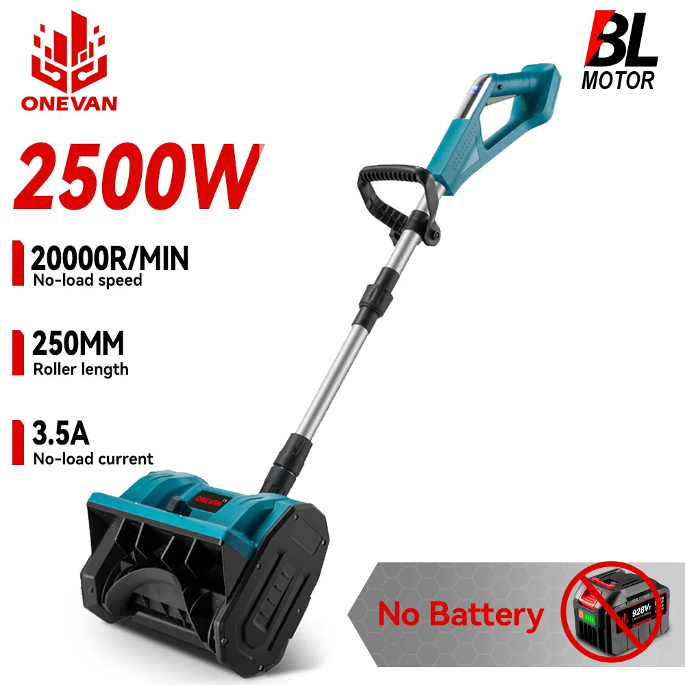 ONEVAN 2500 واط فرش الكهربائية سنوبلو قابلة للشحن اللاسلكي يده المنزل الثلوج إزالة أدوات كهربائية لبطارية ماكيتا دبوس #1