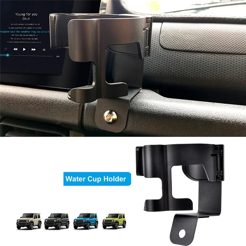 Car Water Cup Holder Phone Holder Stand GPS Mount Bracket Accessories Component For Suzuki Jimny JB74 JB64 JB43 2018-2022