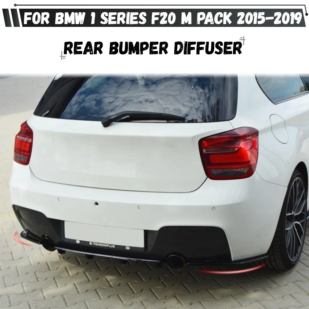 Heckstoßstangenlippe Splitter Seitenspoiler Diffusor Bodykit für BMW 1er F20 118i 120d 120i 125i M Paket 2015-2019 LCI
