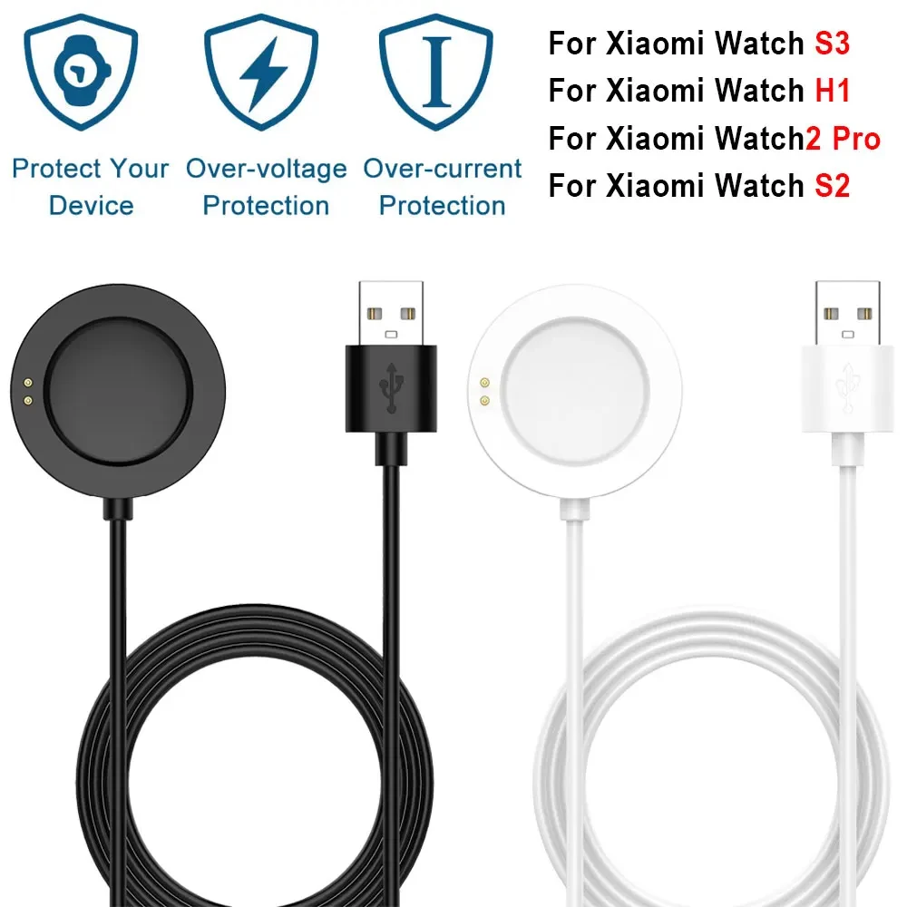 For Xiaomi Watch 2 2Pro H1 Smart Watch Dock Charger USB Charging Cable for Xiaomi Watch S4 S3 Power Charge Wire (1Meter) Adapter