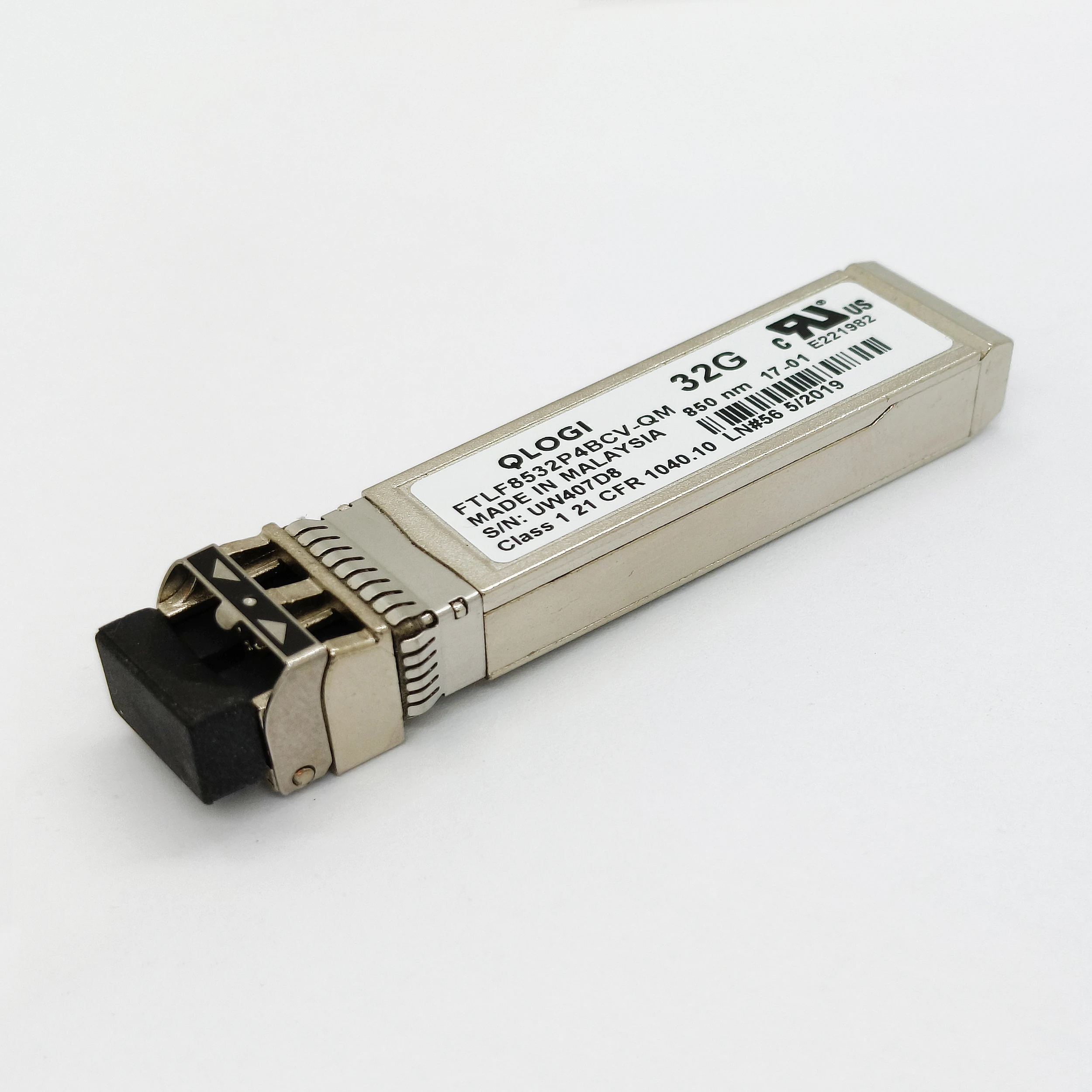 Genuine For QLOGIC Finisar 32GB 100m FTLF8532P4BCV-QM SR 850nm SFP+ MM Duplex LC Transceiver Optical Module