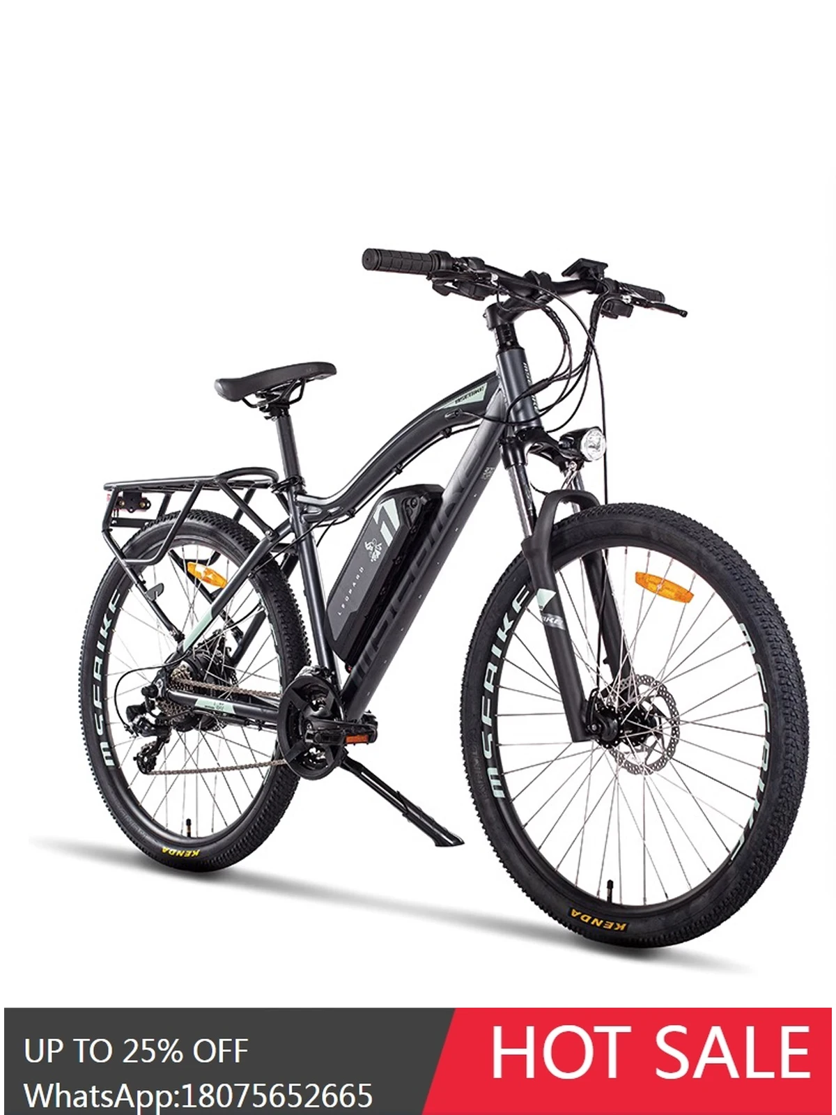 LYN Pedal Assist Mountain Bike Adult Commuter Scooter 21 Variable Speed