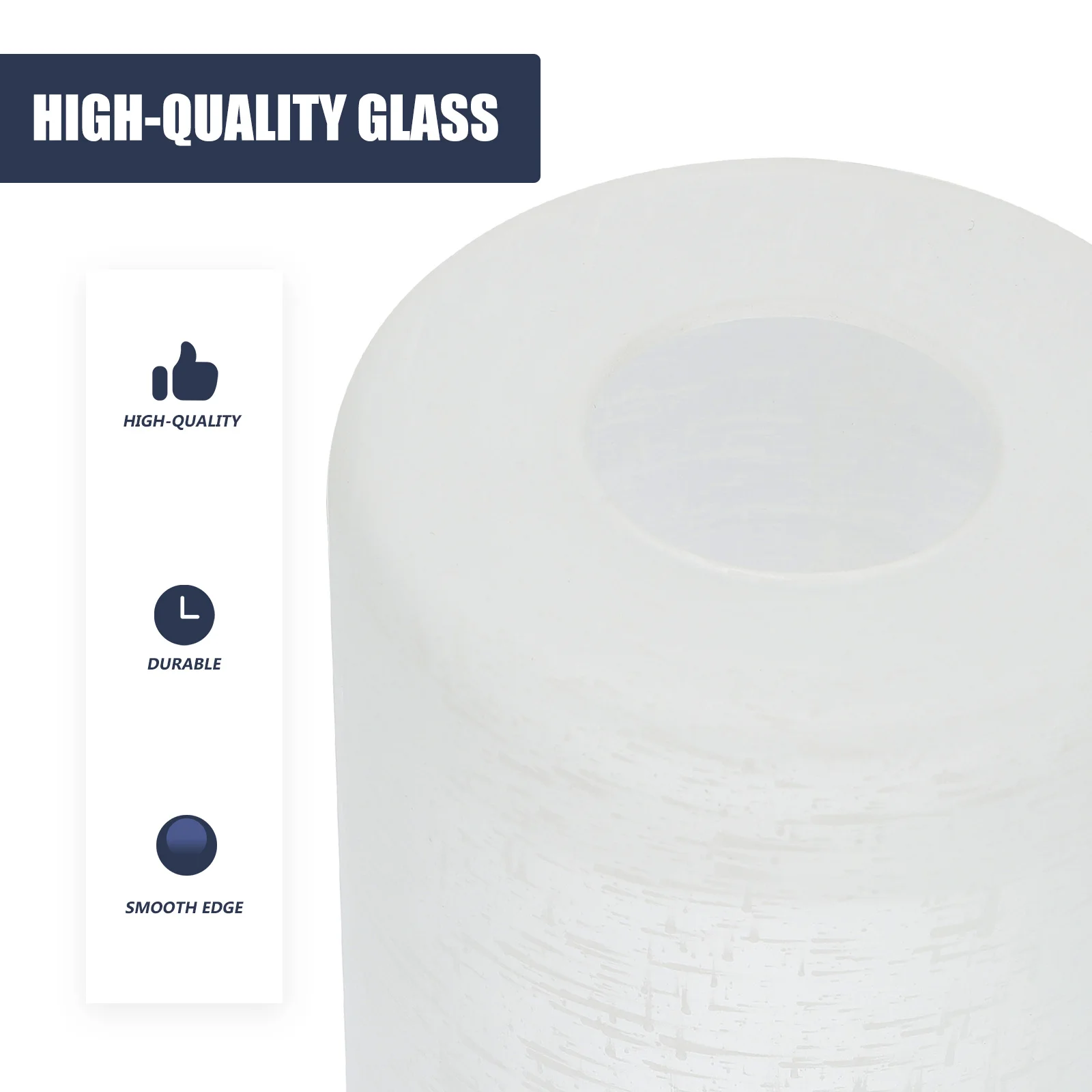 

Cylinder Frosted Glass Lampshade Durable Ceiling Light Cover Replacement Lamp Cover for Wall Floor Lamp Modern Home Decor