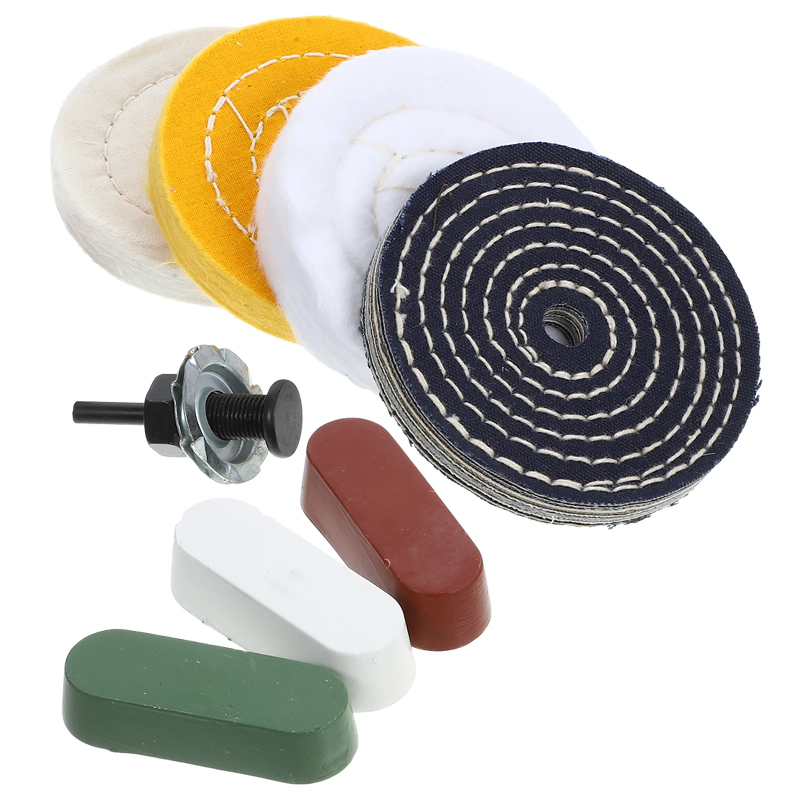 

1Set Polishing Wheel Disc Set Lightweight Buffing Wheels for Jewelry Glass Paint DIY Handicraft Polisher Kit Bench Buffing Wheel