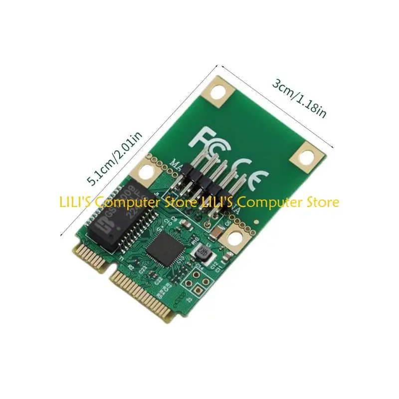 A52B 코드 네트워킹 카드 미니 PCIE에서 RJ45 어댑터 1000MB 직선/곡면 바늘
