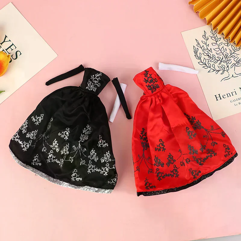 Doll Clothes Princess Dress Banquet Party Beautiful Dress Embroidery Tulle Dress For 11inch Doll