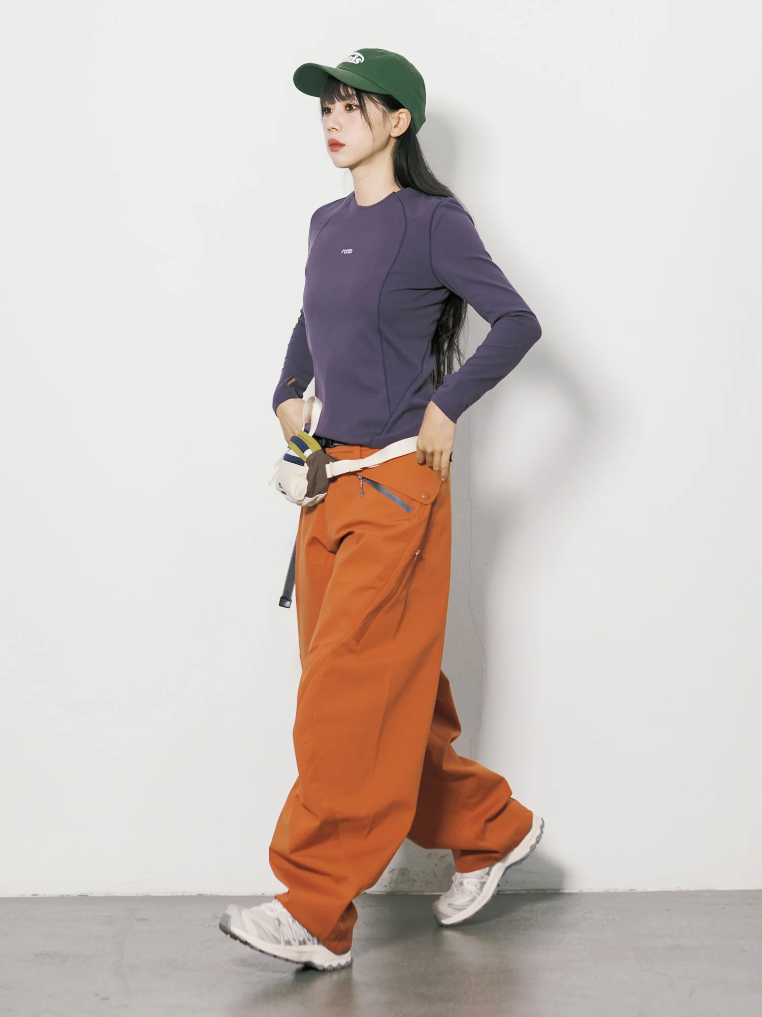 Outdoor Soft  Cargo Pants Unisex Hiking Windproof Quick Dry Casual Color Block Wide Leg Trousers for Men And Women