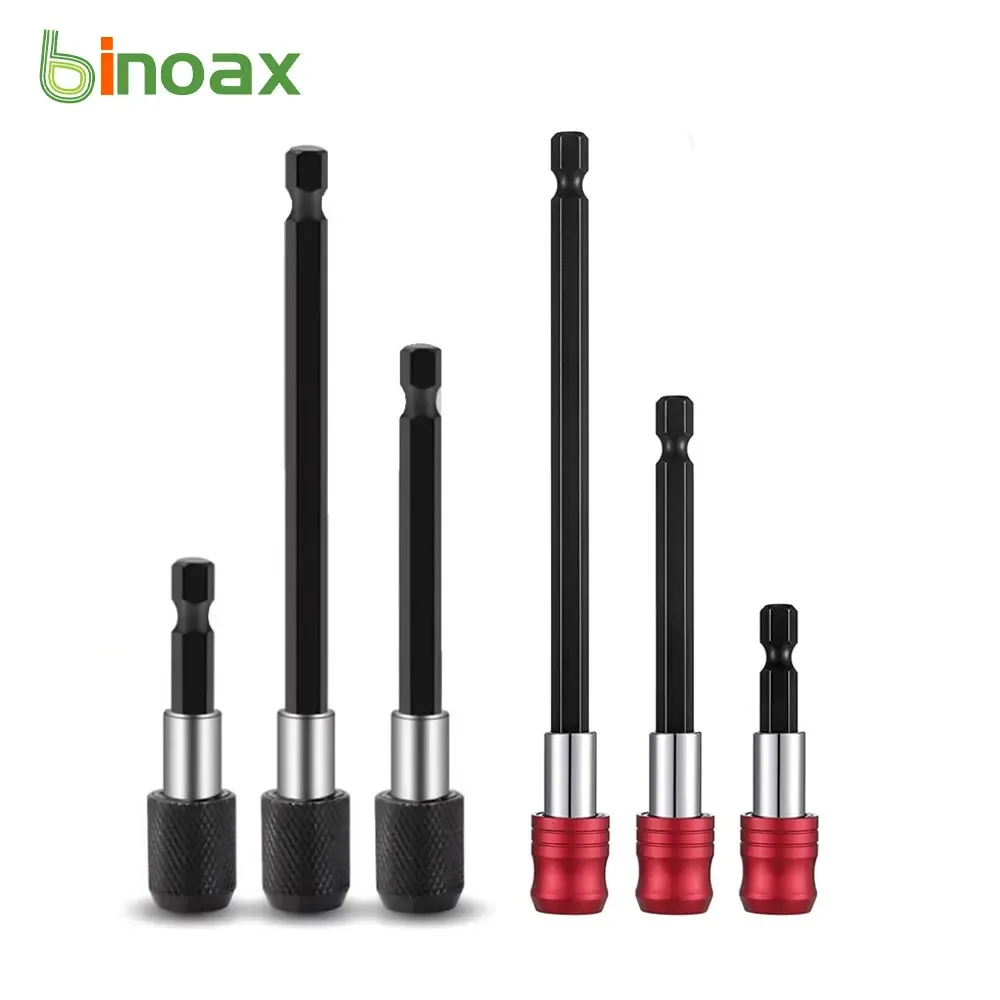 Binoax Magnetic Extension Bit Set Extensions Quick Change 1/4