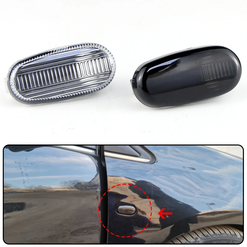 

2 шт., крышки боковых габаритных фонарей из АБС-пластика для Alfa Romeo 147 937 2000-2004 GT 937 2003.11-2010.09 MiTo 955 2008.09-up