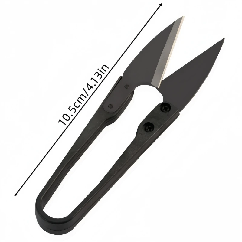 1-5 Stück Näh-Scheren U-Form Näh-Clipper Perlenfaden-Schneider Fadenabschneider Nähzubehör Stickerei-Stoffschere – Detail 1