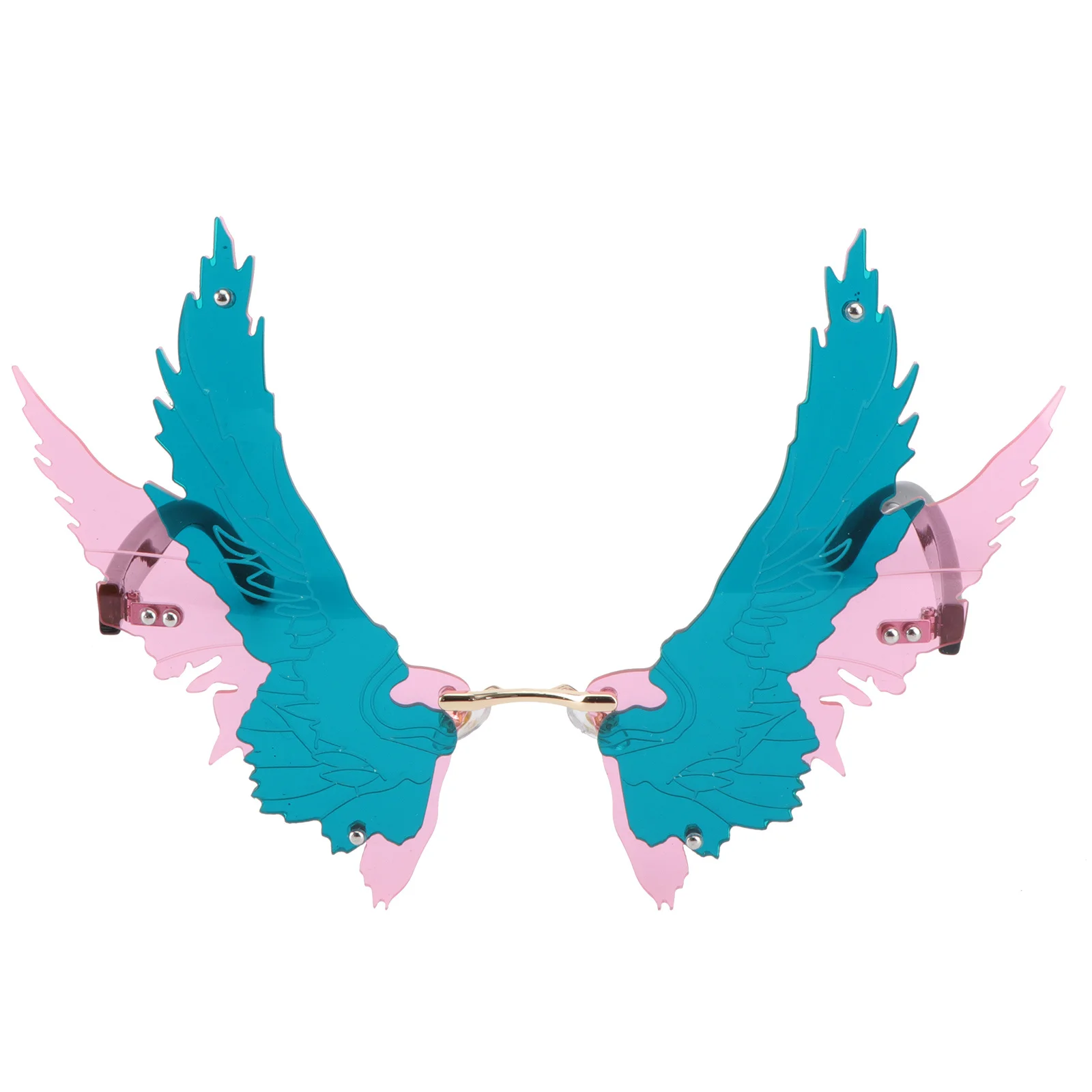 スプレッドウィングサングラスメタルPCフレーム軽量ノベルティパーティー用品コスチューム小道具ハロウィンクリスマスコスプレカーニバル用