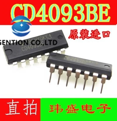

10PCS CD4093 CD4093BE DIP-14 with the trigger IC chips in stock 100% new and original