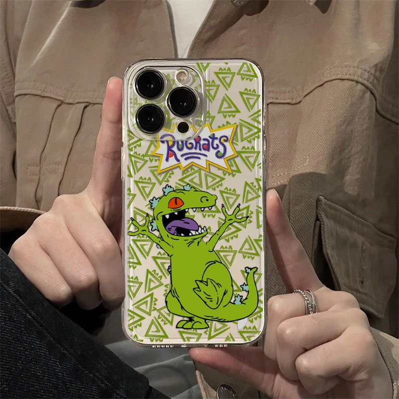 Cartoon Funny Phone Case For r-rugrats Samsung S24 S23 S22 S21 S20 S10 FE Note20 Note10 Plus Ultra Lite 5G Clear Soft TPU Cover