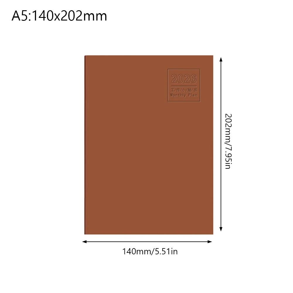 

A4 A5 2026 Schedules Notebook Work Efficiency 24 Sheets Agenda Planner Life Check-in Learning Plan 2026 Calendar Planner School