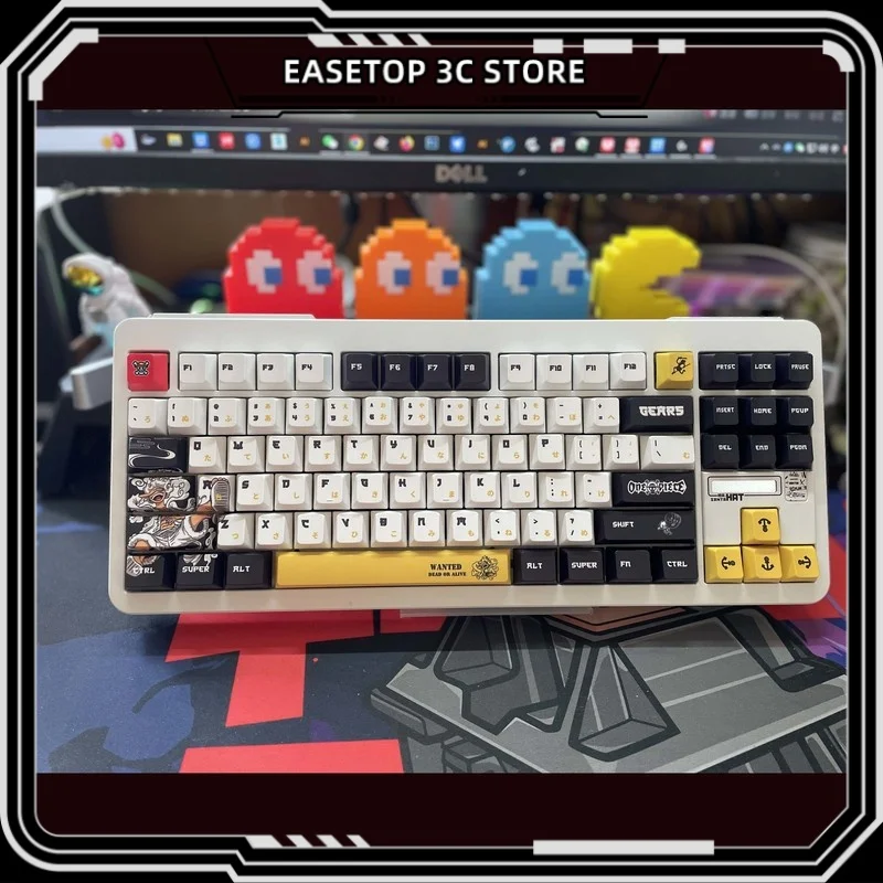 

Mechanical Keyboard Keycaps 130 Keys Pbt Five Sided Thermal Sublimation Original Factory Height Anime Game Peripheral Keycap