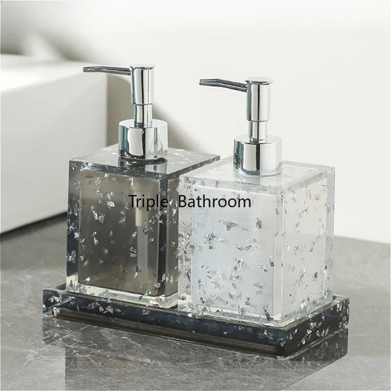 European Resin Soap Dispenser Bathroom Shampoo Shower Gel Bottle Wristband Hand Dispenser Home Accessories Liquid Container