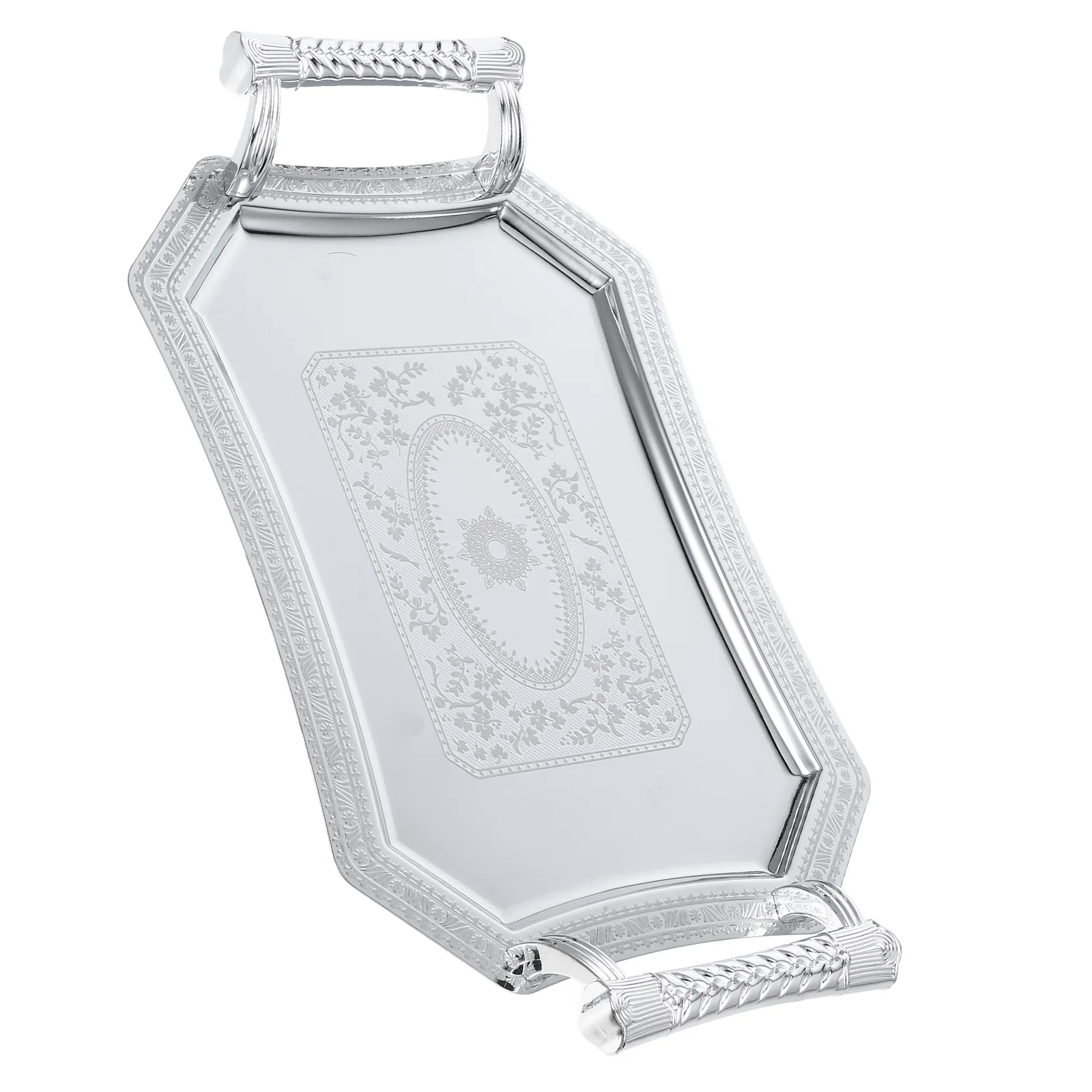 

Stainless Steel Serving Large Capacity Fruit Tray Platter Metal Dishware For Desserts Sushi Snacks Coffee Tea Party Use