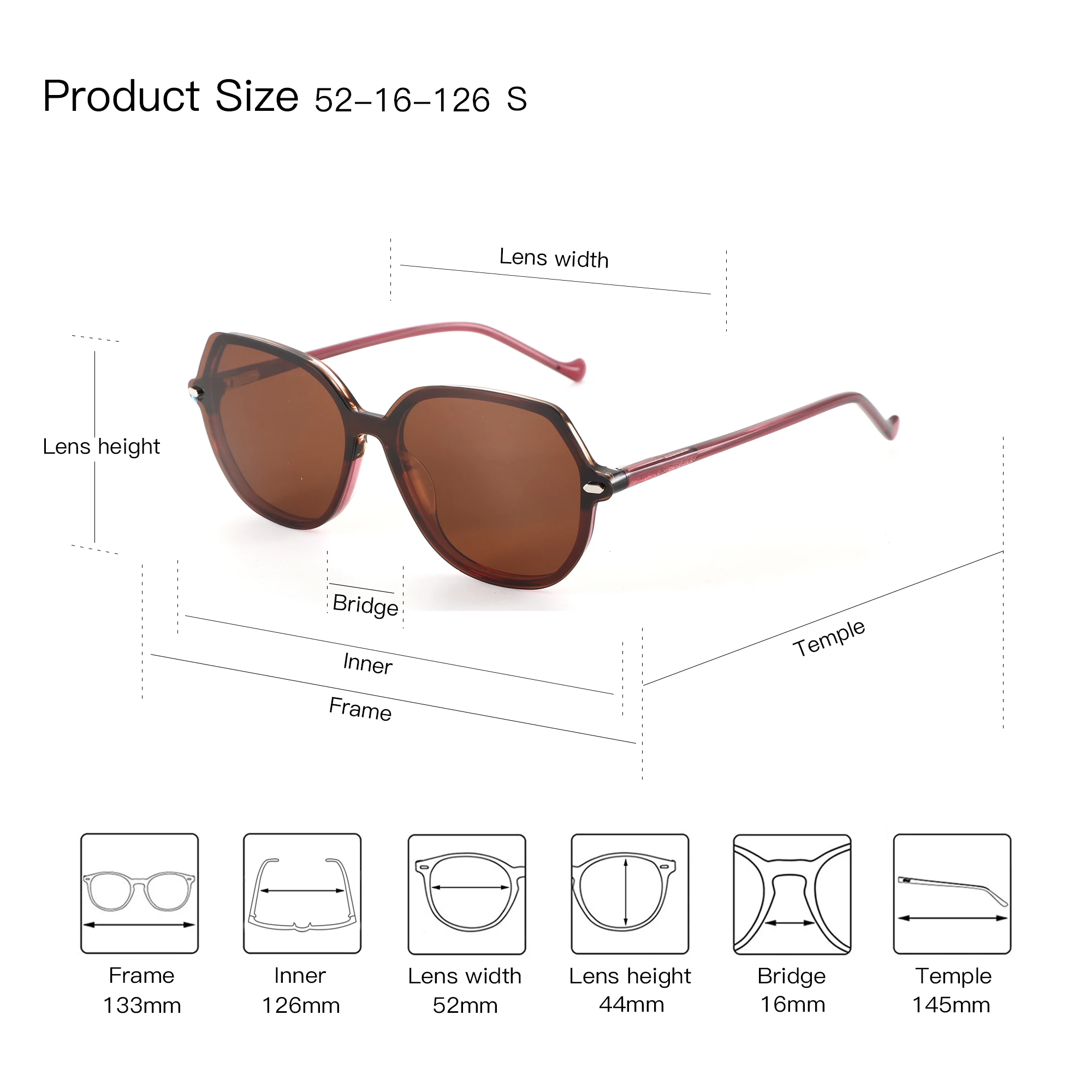 ZENOTTIC Butterfly Magnetic Clip On Prescription Glasses For Women Blue Light Photochromic Optical Eyeglasses