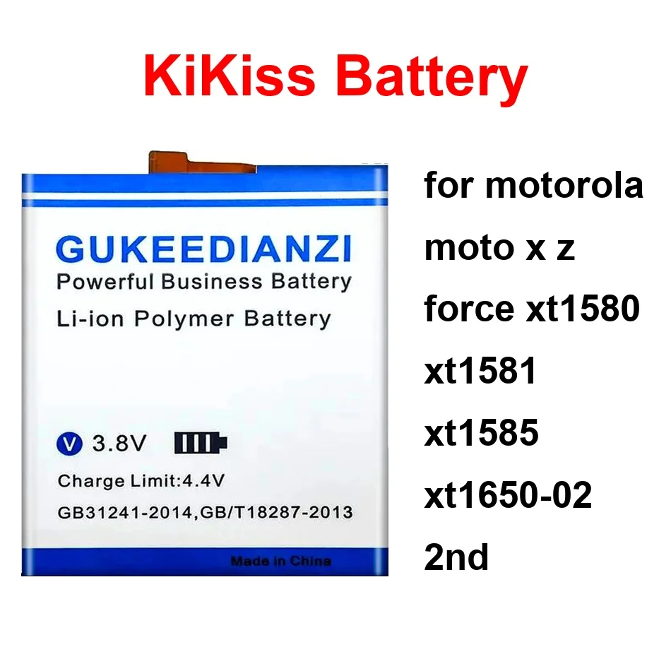 

Mobile Phone Battery GV40 FB55 HD40 3500-5200Mah For Motorola Moto X Z Force XT1580 XT1581 XT1585 XT1650-02 2ND