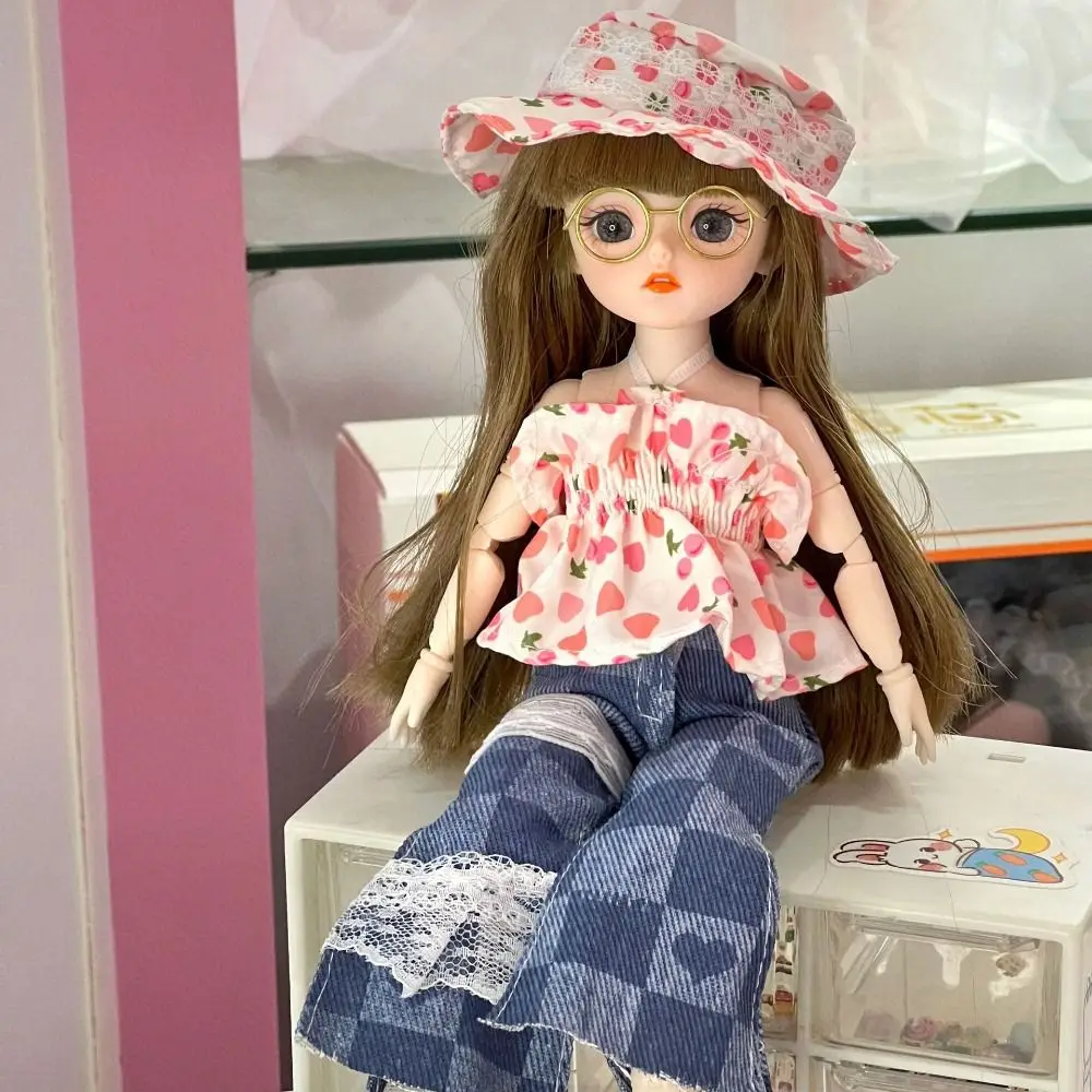 

Подвижная кукла принцессы BJD с большими глазами, густые волосы, корейский макияж, 30 см, кукла Bjd, милая мини-кукла 1/6 BJD, мини-игрушка для девочек, детская игрушка