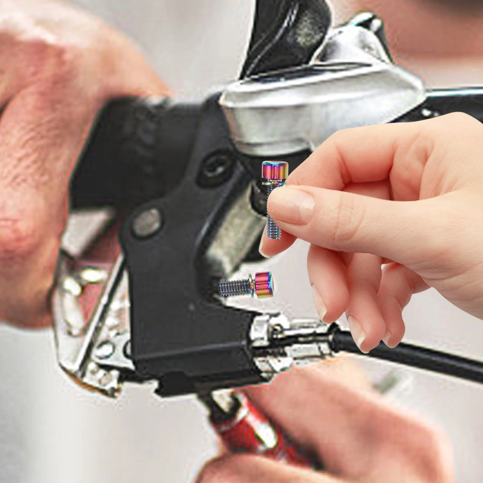 6 шт. болты выноса велосипеда из титановой стали, шестиугольные конические винты M5x17 мм, крепеж для руля велосипеда, детали для дорожного горного велосипеда