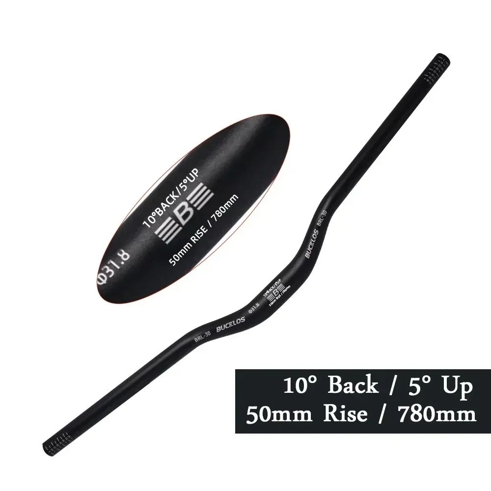 BUCKLOS MTB Stuur 580/620/720/780MM Fiets Zwaluw Stuur 25.4MM 31.8MM Mountainbike Stuur Aluminium Riser Bar