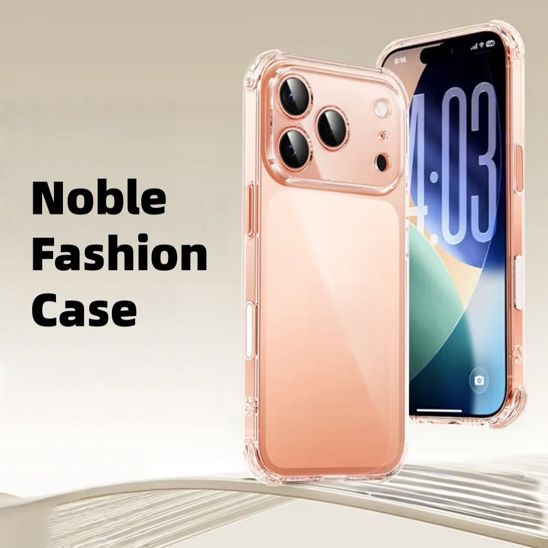 Transparente TPU-Handyhülle mit stoßfestem Schutz für iPhone 17 Pro Max/17 Pro/1 /Air/16/15/14/13/12/11 – transparent – Detail 8