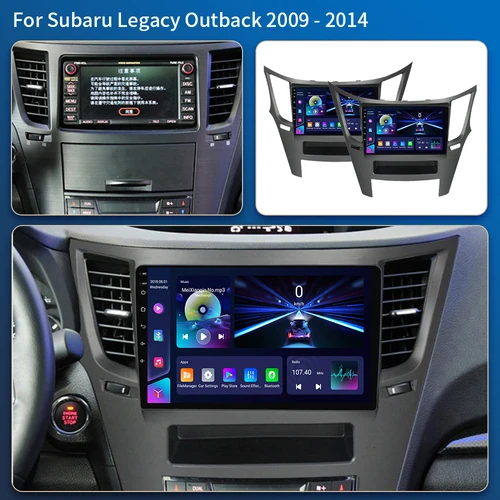 Imagen 2 del producto QLED Android 16 para Subaru Outback Impreza Legacy 2009-2014 Radio de coche reproductor Multimedia estéreo navegación GPS Carplay inalámbrico