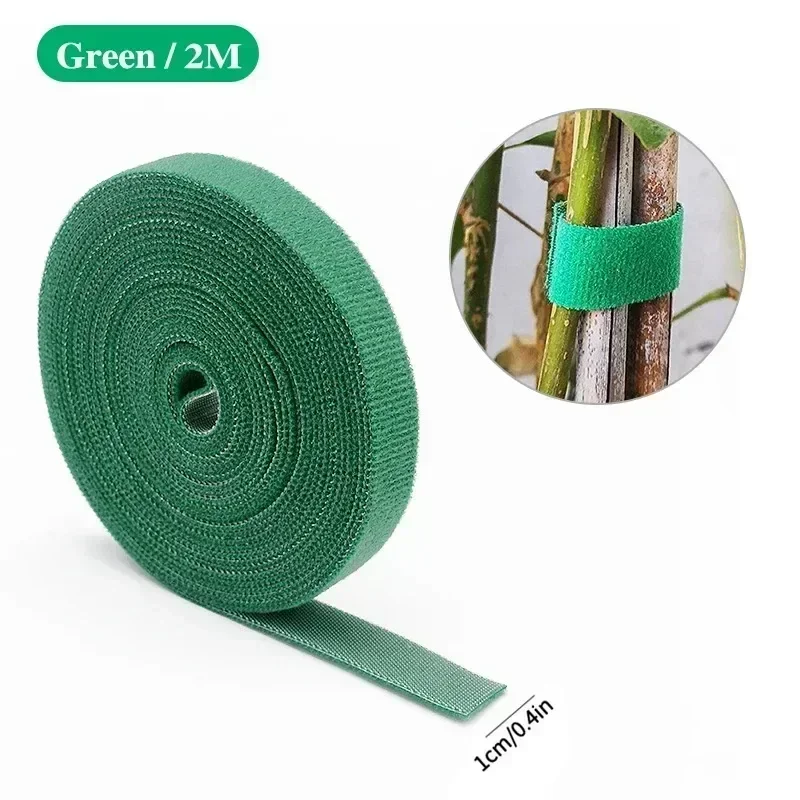 

2M Climbing Vine Green Plant Modelling Wrap Tie Garden Hook and Loop Bamboo Pole Fixing Tree Branch Flower Arrangement Support