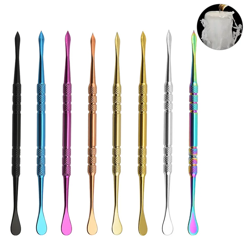 

Pottery Stainless Steel Eight-piece Double-ended Can Also Be Used As Smoke Cream Spoon DIY Candle Clay Sculpture Carving Tool