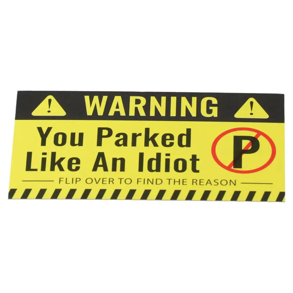 100 Pieces Funny Bad Parking Cards with Multi Violation Reasons Cardboard Parking Cards 3.5 x 2 Inches Parking Violation Cards