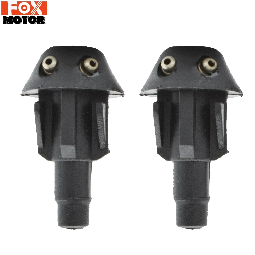 Pair Front Windscreen Wiper Washer Jet Nozzle Spray For Peugeot 106 205 206 306 506 Hood Water Liquid Jets Window Windshield