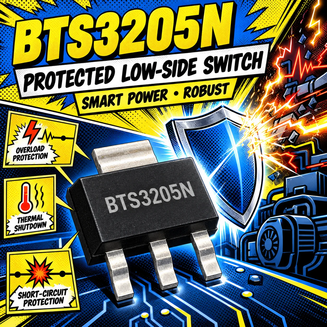 Brand New Original Factory Direct Sale BTS3205N Electronic Component