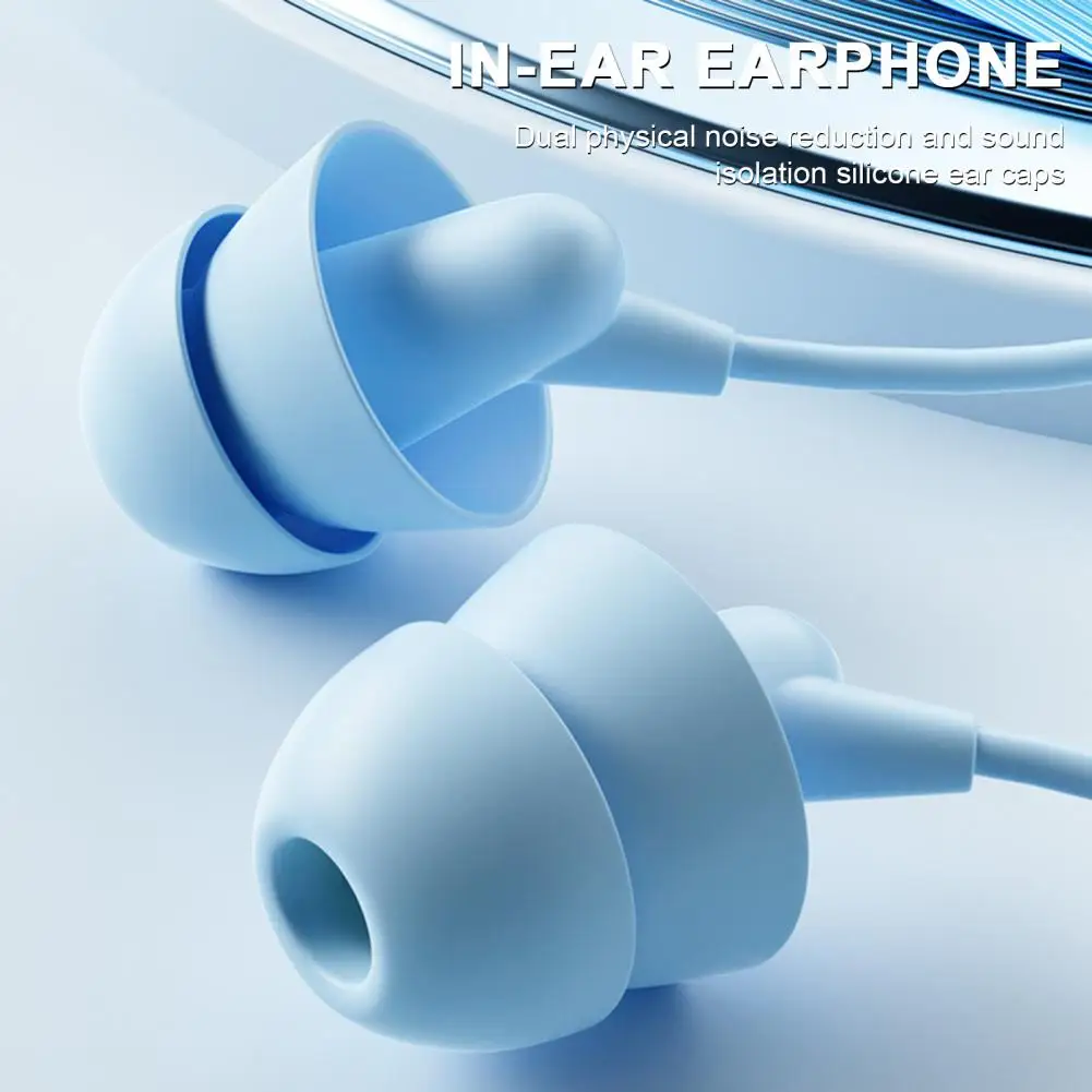 유선 이어폰 헤드폰 마이크 스테레오 사운드, 깊은 저음 왜곡 없는 라인 컨트롤, 인이어 헤드셋, 전화 액세서리