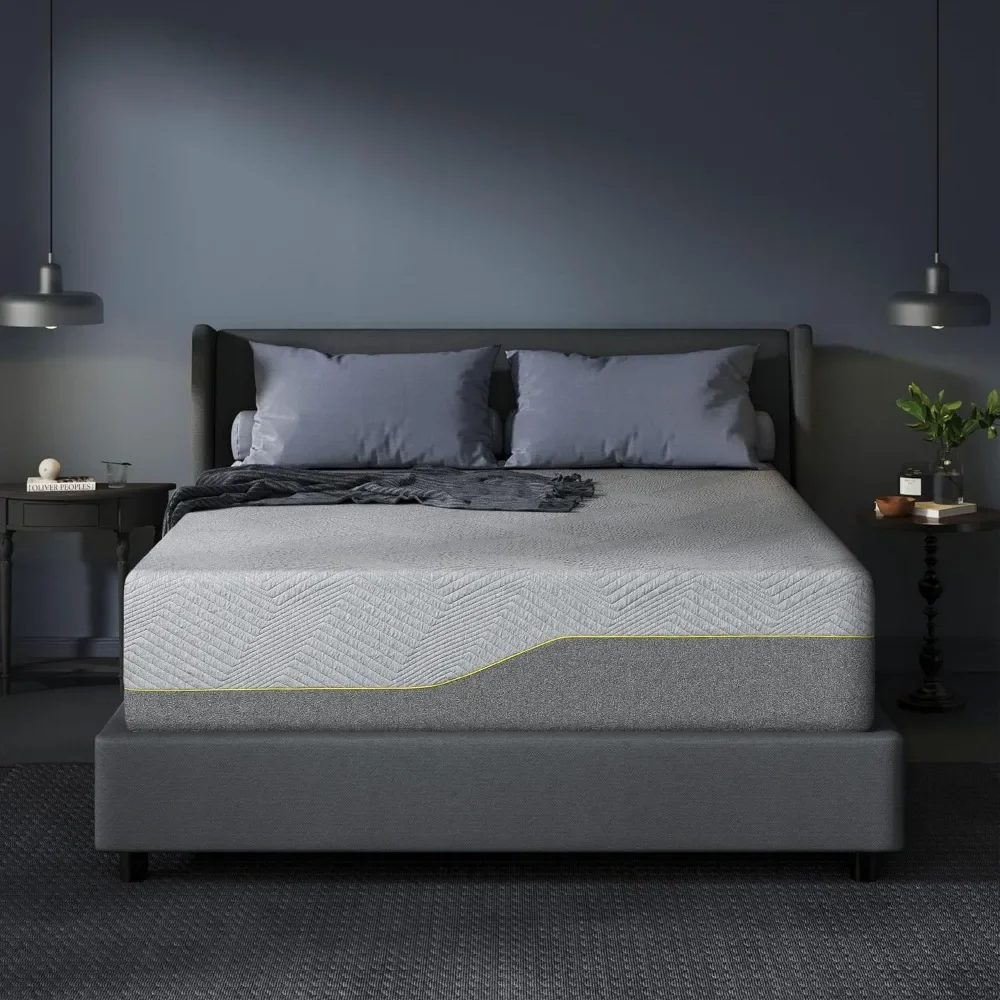 14 Inch King Mattress, Memory in A Box, CertiPUR-US Certified Fibreglass Free Double, Easy Installation, Relief Mattress